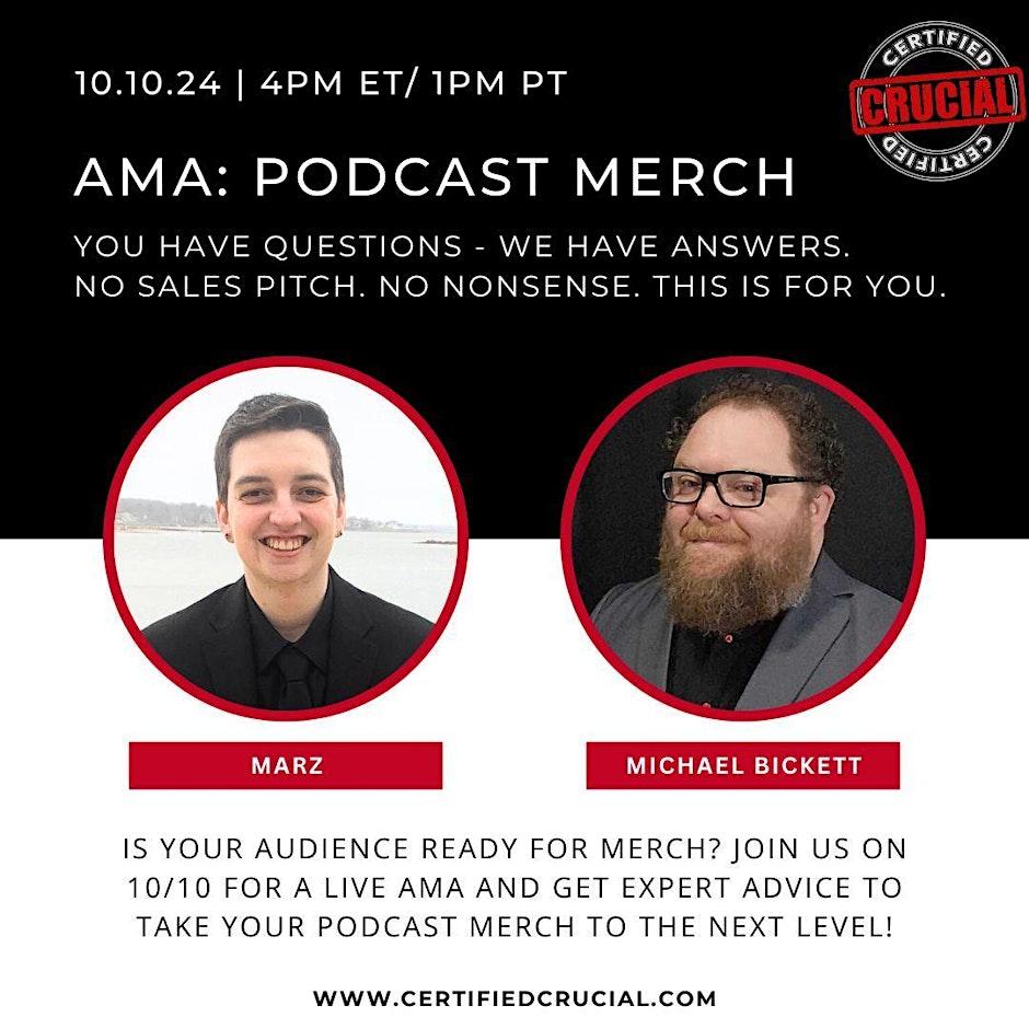Podcast Merch with Certified Crucial